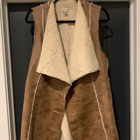 Knox Rose Jackets & Blazers - Faux leather lined vest